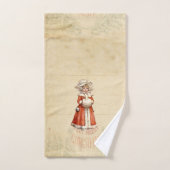 Little Victoriaans Caroler Custom Kerstmis Bad Handdoek (Handdoek)