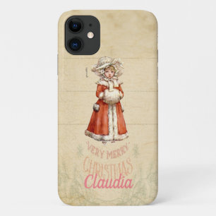 Little Victoriaans Caroler Custom Kerstmis iPhone 11 Hoesje