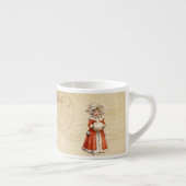 Little Victoriaans Caroler Custom Kerstmis Espresso Kop (Rechts)