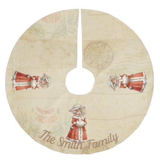 Little Victoriaans Caroler Custom Kerstmis Kerstboom Rok (Voorkant)