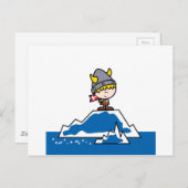 Little Viking Boy Briefkaart (Voorkant / Achterkant)