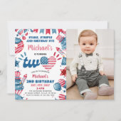 Little Vuurwerk 4 juli 2e verjaardag foto Kaart (Voorkant)