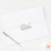 Little Whale {Green} | Stickers (Enveloppe)
