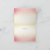 Little White Bird Floral Dank je wel kaart (Binnen)