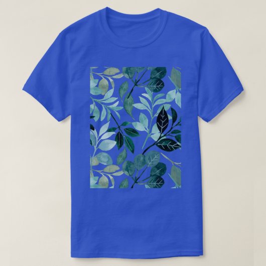 Little White blue Flowers 1 T-shirt (Design voorkant)