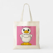 Little White Duck Standing Thunder_Cove Tote Bag (Achterkant)