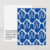 Little White Maisons Dark Blue Nouvelle carte d'ad (Devant / Derrière)