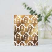 Little White Maisons Smooth Gold Nouvelle carte d' (Debout devant)