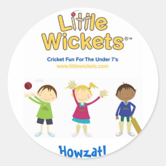 Little Wickets Howzat Ronde Sticker