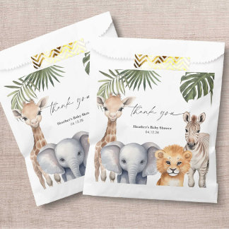 Little Wild Een Safari Dieren Baby Jongen Douche Bedankzakje