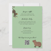 Little Wild One Baby shower Alles in één QR-code Kaart (Achterkant)