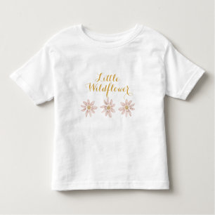 Little Wildflower 1e verjaardag, Boho Daisy Kinder Shirts