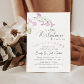 Little Wildflower Baby Girl Douche Bindweed Bloeme Kaart