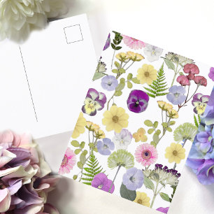 Little Wildflower baby shower thema briefkaart