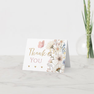 Little Wildflower Bedankt Card Kaart