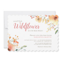 Little Wildflower Boho waterverf baby shower