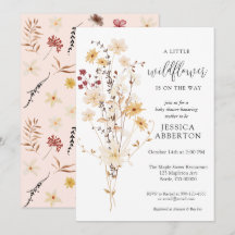 Little Wildflower Flower Baby shower