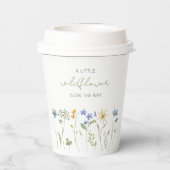 Little Wildflower Spring Floral Baby shower Papieren Bekers (Achterkant)