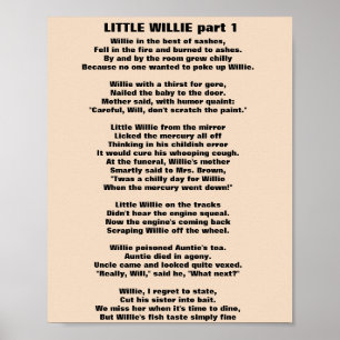 LITTLE WILLIE POEM deel 1 Poster