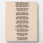 LITTLE WILLIE POEM deel 2 Fotoplaat (Voorkant)