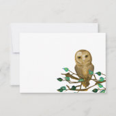 Little Wise Owl, Flat Note Card Kaart (Voorkant)