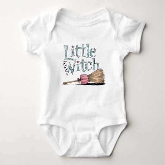 Little Witch Groovy Halloween Romper (Voorkant)