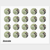 Little Witch Halloween Herfst retour adreslabels Ronde Sticker (Vel)