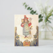 Little Witch ( Halloween Kaart) Briefkaart (Staand voorkant)