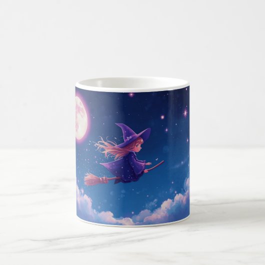 Little Witch Mug | Magical Night Sky Coffee Cup (Centre)
