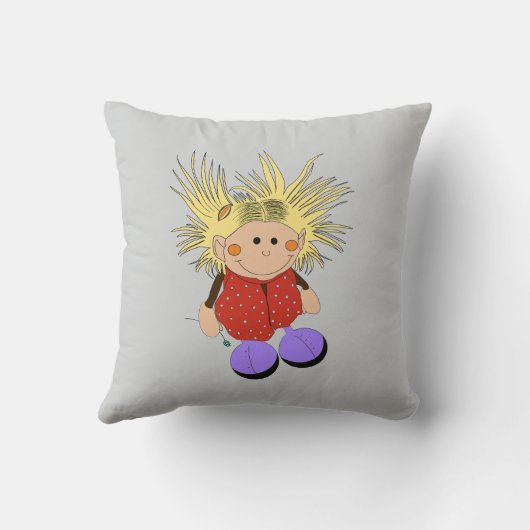 Little Witch Throw Pillow Kussen (Achterkant)