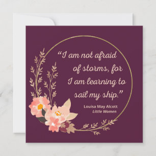 Little Women Quote I - Cute Style Kaart