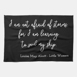 Little Women Quote I - Handschrijfstijl Theedoek