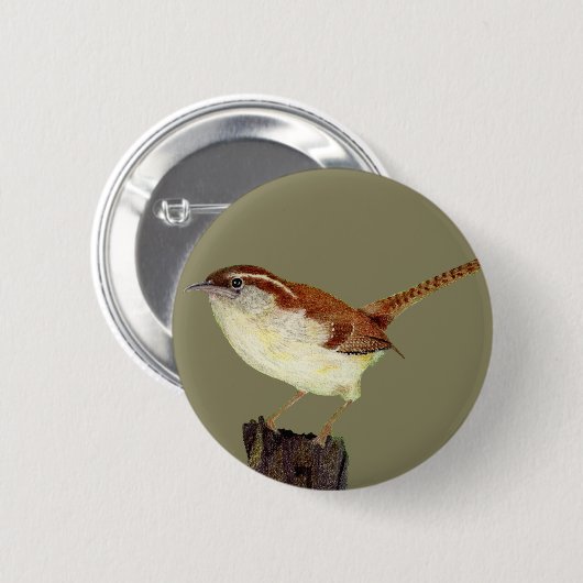 Little Wren Ronde Button 5,7 Cm (Voorkant /achterkant)
