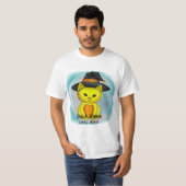 Little Yellow Cat Witch aangepaste T-shirts (Voorkant volledig)
