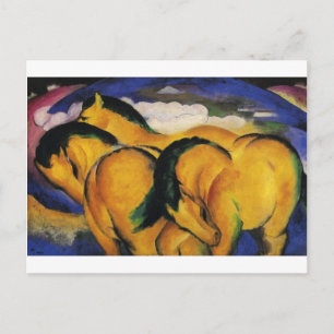 Little Yellow Horses door Franz Marc Briefkaart