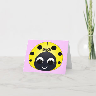 Little Yellow Ladybug Note Kaart