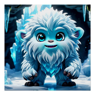 Little Yeti Perfect Poster