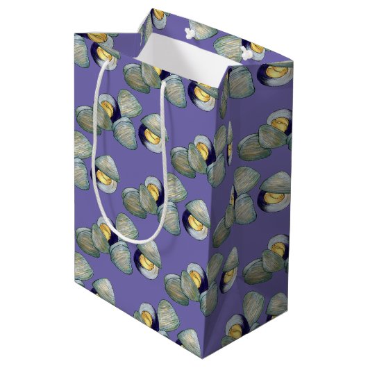 Littleneck Clams Seafood Clambake Clam Digging Medium Cadeauzakje (Achterkant Gekanteld)