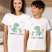 Littlesaurus houdt van Mamasaurus Family Matching  T-shirt