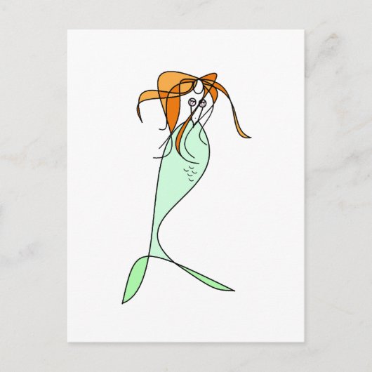 Littlest Mermaid Briefkaart (Voorkant)