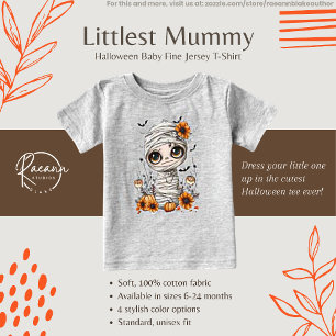 Littlest Mummy Halloween Baby Fijne Jersey T-Shirt