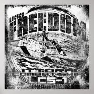 Littoraal gevechtsschip Freedom Poster