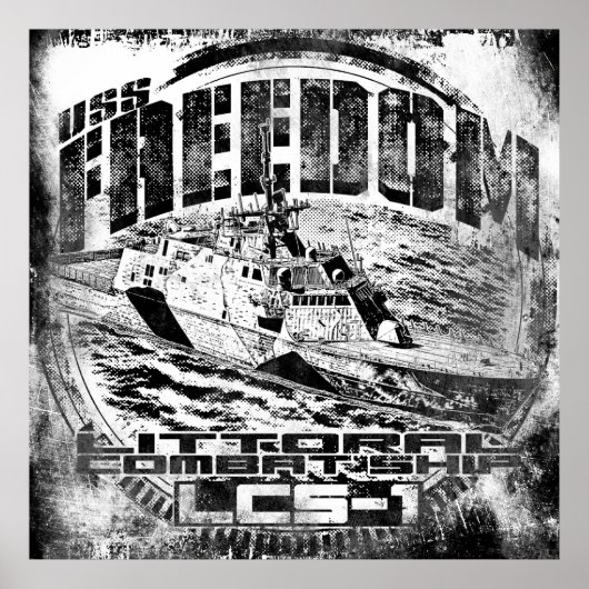 Littoraal gevechtsschip Freedom Poster (Voorkant)