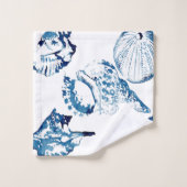 littoral chic indigo bleu marine (Gant de toilette)