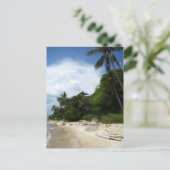 Littoral de Ko Phangan en carte postale de la (Debout devant)