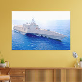 LITTORAL GEVECHTSSCHIP - LCS-10 40x60 Canvas Afdruk (Insitu (Woonkamer))