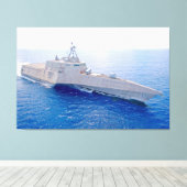 LITTORAL GEVECHTSSCHIP - LCS-10 40x60 Canvas Afdruk (Insitu (Houten vloer))