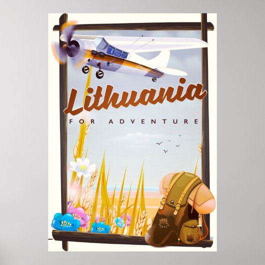 lituanie - Pour une affiche de voyage d'aventure (Devant)