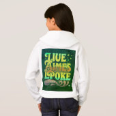 "LIUE AIMES LPOKE Slogan Girls' Pullover Sweat - s (Dos entier)