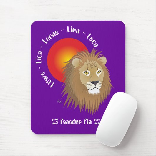 Liun 23 fanadur fin 22 avust Mauspad Muismat (Met muis)